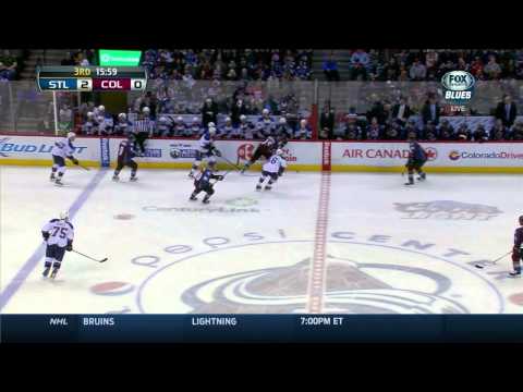 Patrik Berglund wicked spin around wristah goal 2-0 St. Louis Blues vs Colorado Avalanche 3/8/14 NHL
