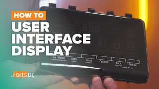 Replace User Interface Dispenser Control Board part W11387387 on your Whirlpool Refrigerator