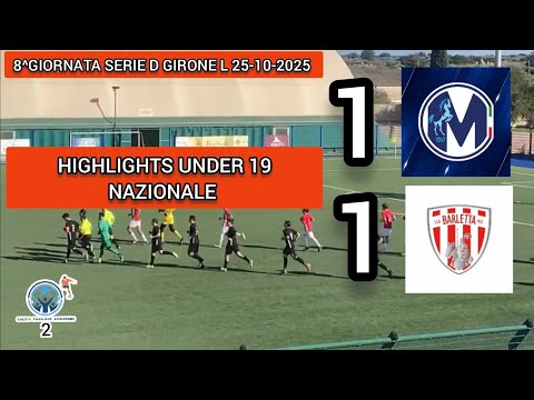 HIGHLIGHTS UNDER 19 IN ENGLISH LANGUAGE MARTINA 1|1 BARLETTA 25.10.2025 🎙DAVIDE TUPPUTI 