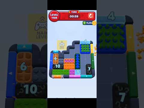 Color Block Jam Level 1108 Solution Walktrough