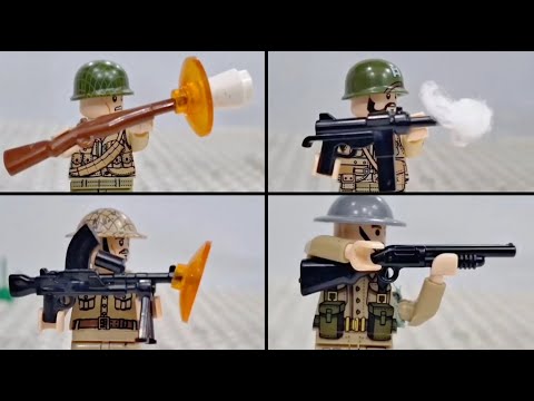 Lego WWII Test: Allied Weapons (🇺🇸🇬🇧🇫🇷)