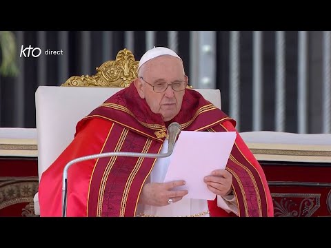 Homélie du pape François pour la messe des Rameaux et de la Passion du Seigneur 2023