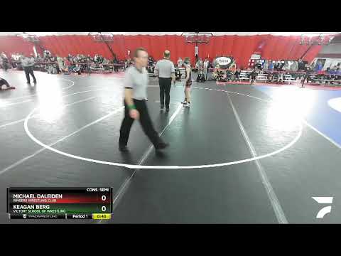 97 Lbs Cons. Semi - Keagan Berg, Victory School Of Wrestling Vs Michael Daleiden, Ringers Wrestlin
