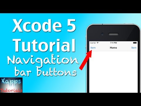 Xcode 5 Tutorial | Navigation bar buttons