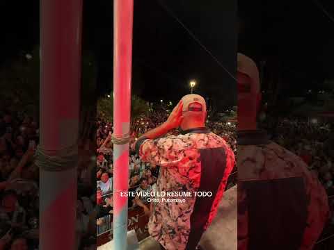 Orito, Putumayo: gracias por tanta felicidad anoche. ¡El parque lleno! Qué noche vivimos ❤️