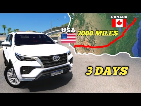 ATS: Long Road tour from California to Quebec (Canada)  | American Truck Simulator | [4700 km+]