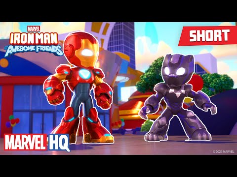 Meet Black Panther! 🐾 | Meet Iron Man and his Awesome Friends | @MarvelHQ @disneyjr