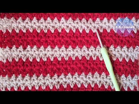 🟡How To Crochet Faster And Less Holes - Alternative V Stitch Pattern🧶| Beginners Friendly