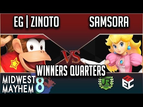 Midwest Mayhem 8 WINNERS QUARTERS - EG | Zinoto (Diddy Kong) vs Samsora (Peach)