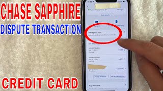 ✅ How To Dispute Transaction On Chase Sapphire Credit Card 🔴