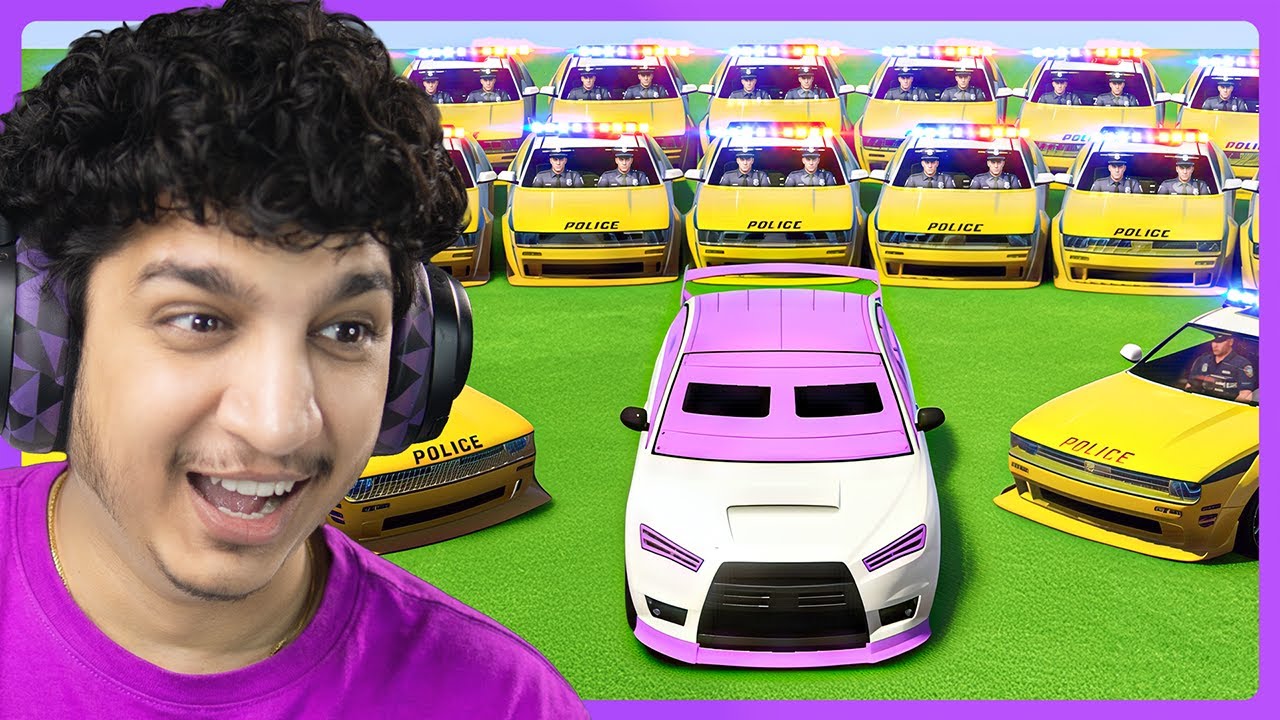 Best GTA Racer vs 30 Hunters : GTA Manhunt