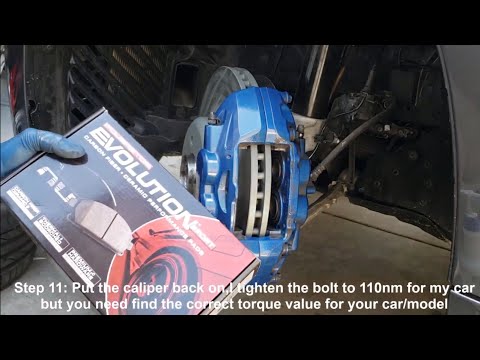 BMW 4 series M sport brake pads and rotor replacement