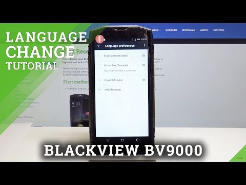 How to Change Language in Blackview BV9000 - Default Language