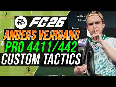Anders Vejrgang SECRET 4-4-1-1 CUSTOM TACTICS & FORMATION - FC 26