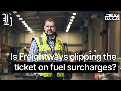 Thumbnail for CEO responds: Is Freightways clipping the ticket on fuel surcharges? | Ryan Bridge TODAY