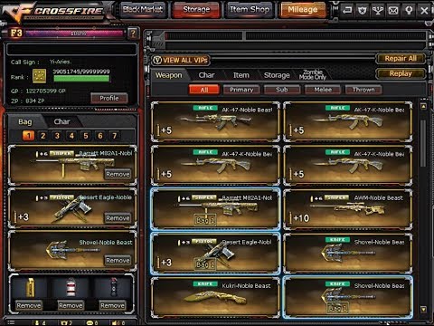 Crossfire Barrett M82A1-Born Beast Noble Gold + Shovel Born Beast Noble Gold - Pho