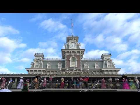 Magic Kingdom "Good Morning" WELCOME SHOW 4K from Main Street TRAIN STATION, Disney World