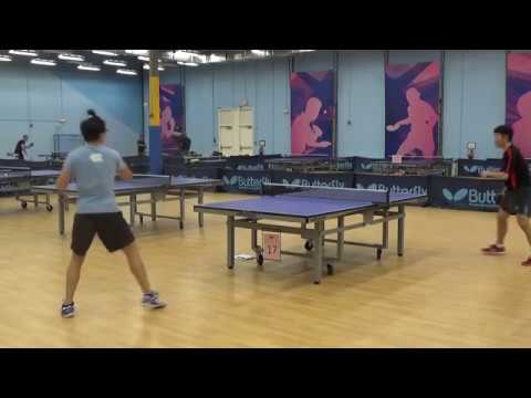 Kaden Xu's trick serve goes wrong