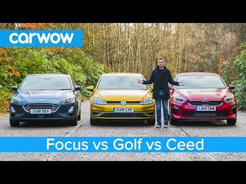 Volkswagen Golf v Ford Focus v Kia Ceed - which is the best small family car?