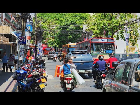 4K 🇹🇭 Walking around Local Neighborhood in Bangkok, Thailand