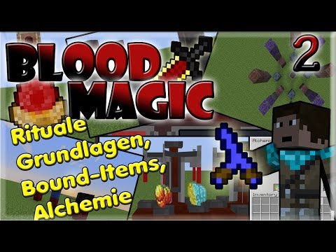 RITUALE, BOUND TOOLS/ARMOR, ALCHEMIE | Blood Magic Mod Review #2 [1.6.4, German] [Joe_Games]