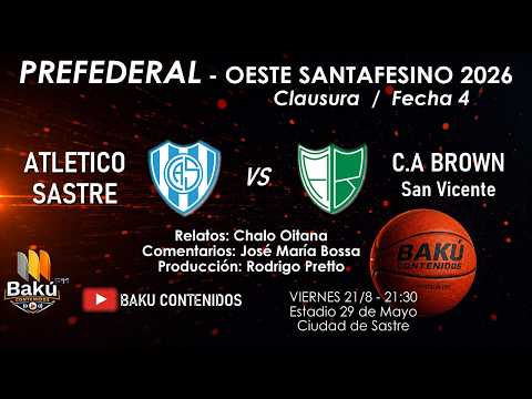 Atlético Sastre vs Brown (San Vicente) - PREFEDERAL Clausura del Oeste Santafesino / Fecha 4 #ACBOS
