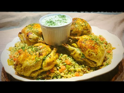 Marinated Chicken with Vegetables and Basmati Rice