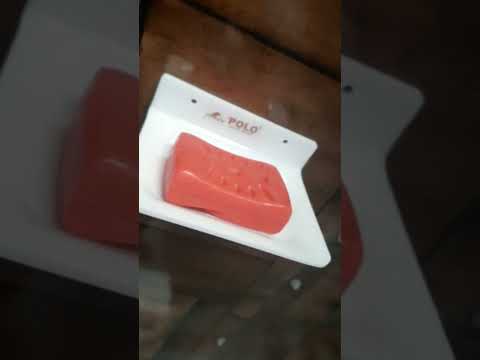Polo self adhesive acrylic single soap dish
