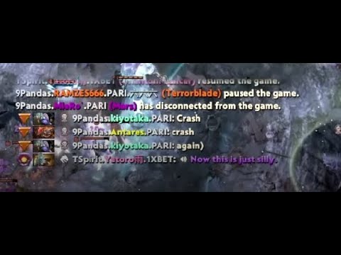 Dota Crash during 60 mins game between Team Spirit vs 9Pandas