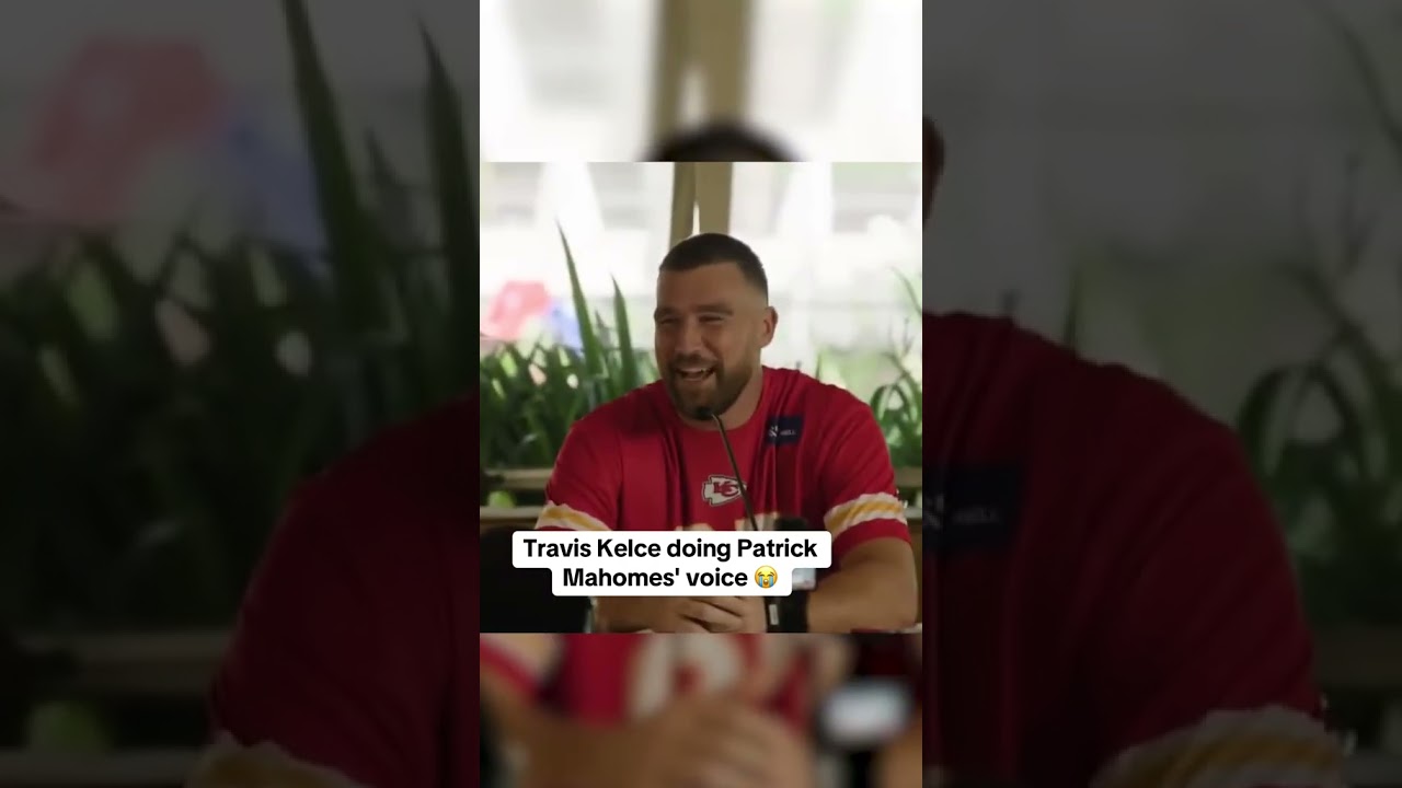 Travis Kelce Nails His Patrick Mahomes Impression 😂#Traviskelce #patrickmahomes #nfl #shorts