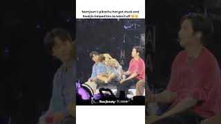 Download lagu Namjoon’s pikachu hat got stuck & Seokjin helped him to take it off ☺️🥹  #namjin #jin #rm mp3