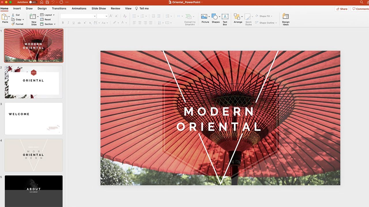 Oriental PowerPoint Template [Preview]