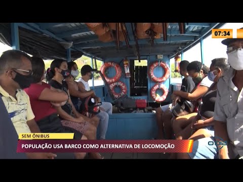 Populacão usa barco como alternativa de locomocão 03 09 2021
