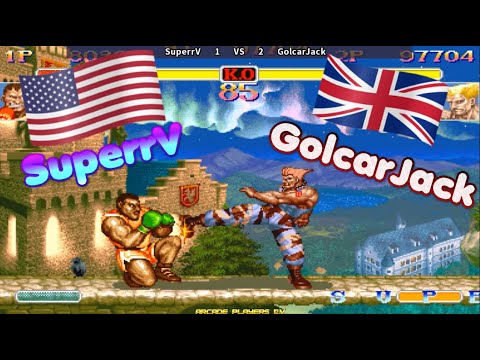 Super Street Fighter II Turbo ➤ SuperrV (Usa) vs GolcarJack (UK) 슈퍼 스트리트 파이터 2 터보