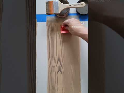 Finding the Perfect Wood Finish to create with Retique It Liquid Wood and a Graining Tool