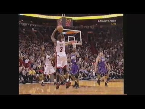 Dwyane Wade 22 Points 7 Ast Vs. Kings, 2004-05.