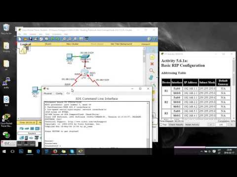 Cisco packet tracer CCNA Lab 5.6.1a