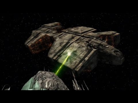 The Assimilated Transport Attacks A Tarkalean Freighter