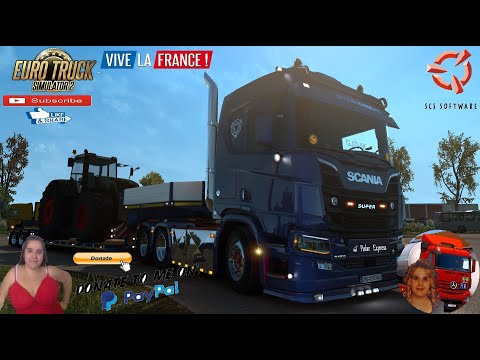 Euro Truck Simulator 2 (1.38) Heavy Delivery to Rennes Scania R650 Baakind Next Gen + DLC's & Mods