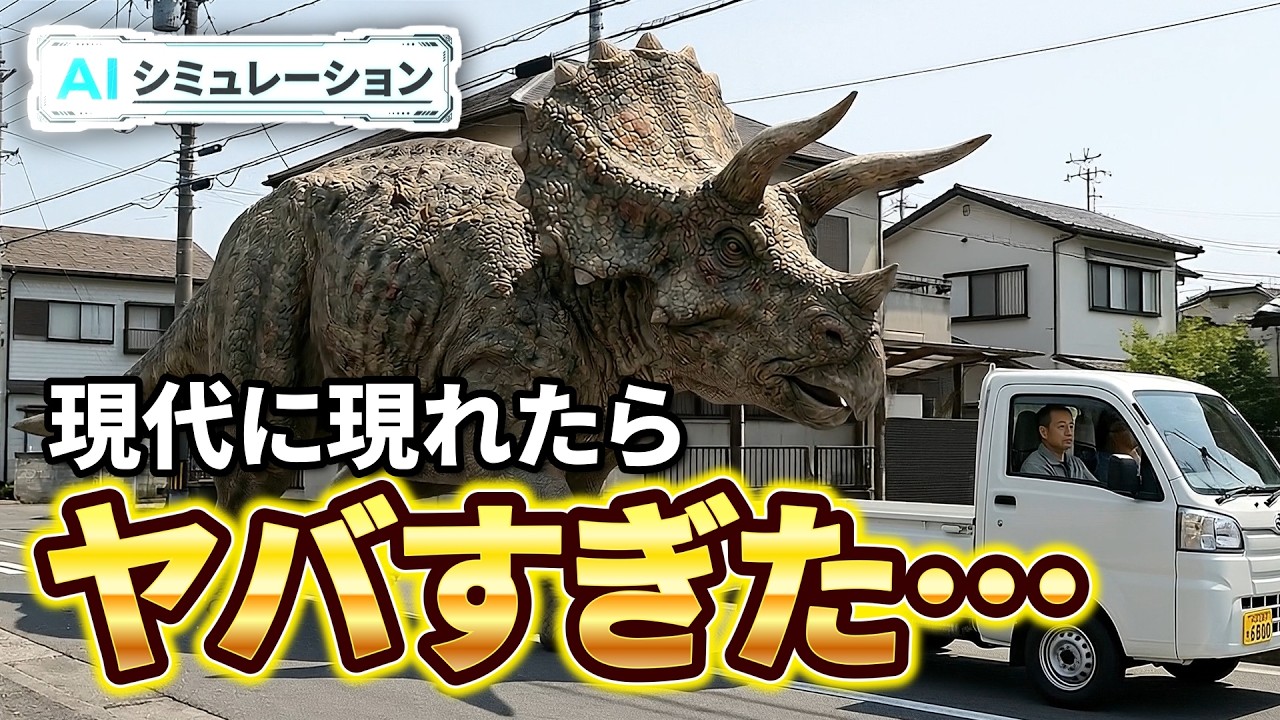 トリケラトプスの生態と大きさを徹底解説！現代の街に現れたらどうなる？【恐竜シミュレーション】