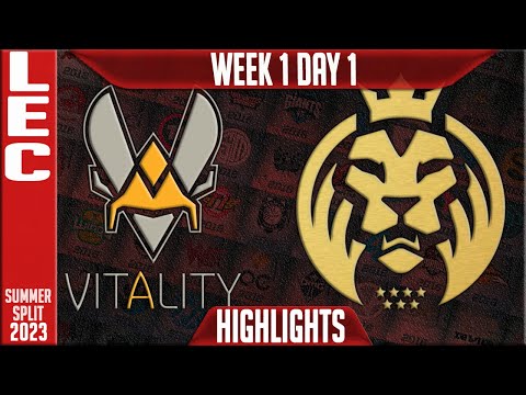 VIT vs MAD Highlights | LEC Summer 2023 W1D1 | Team Vitality vs MAD Lions