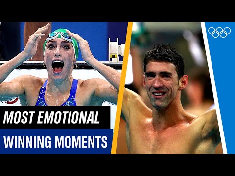 When Michael Phelps was in tears! | The most emotional gold medal winning moments