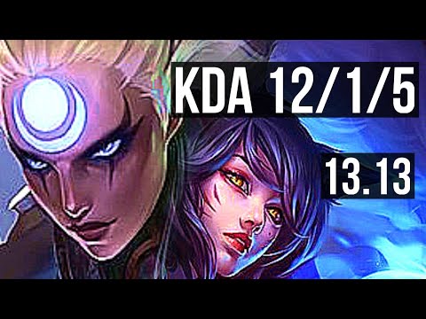 DIANA vs AHRI (MID) | 12/1/5, 3.0M mastery, 8 solo kills, 1200+ games, Godlike | NA Master | 13.13