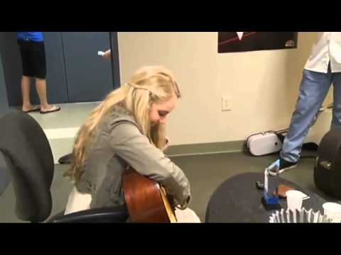 Danielle Bradbery Playing Guitar Backstage Before Interview - WCBD TV  News Charleston, SC