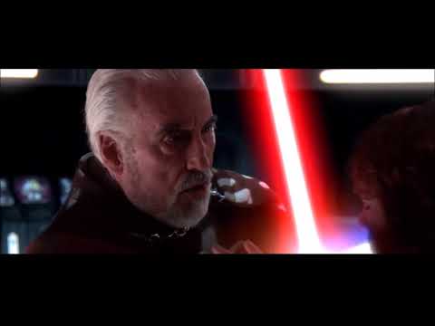 Count dooku death scene Star Wars Revenge of the sith
