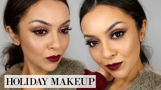 Holiday Makeup Tutorial | Red Smokey Eyes - TrinaDuhra