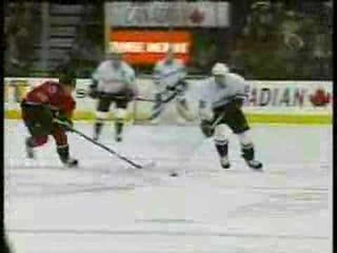 Dion Phaneuf hits Getzlaf