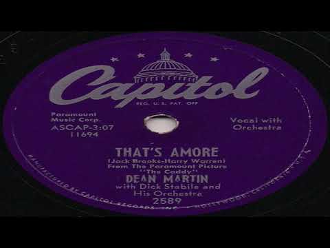 Dean Martin With Dick Stabile And His Orchestra-That's Amore/You're The Right One