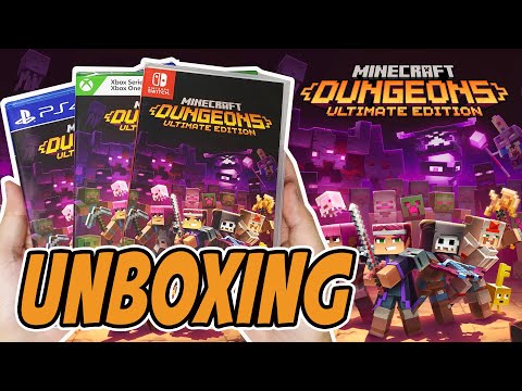 Minecraft Dungeons: Ultimate Edition (PS4/Switch/Xbox) Unboxing