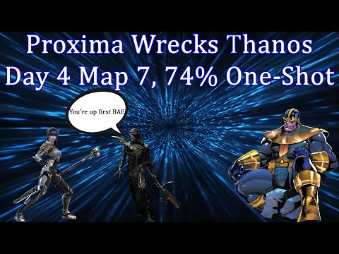 Proxima WRECKS Map 7 Day 4 Nameless Thanos, 74% Health One-Shot